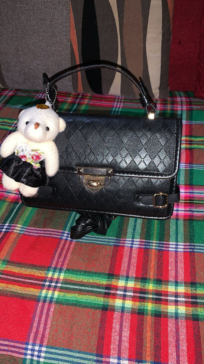 Sac à main tendance avec peluche