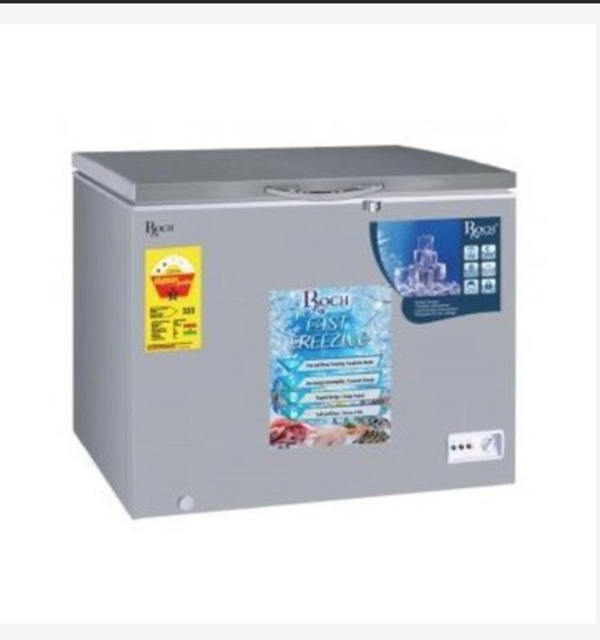Chest freezer with sliding glass 200L-Silver