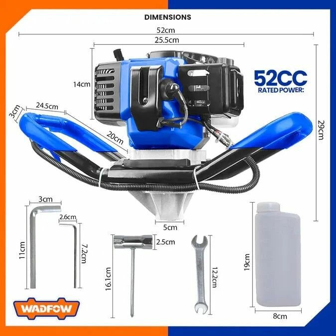 Tarière à essence 52cc puissante