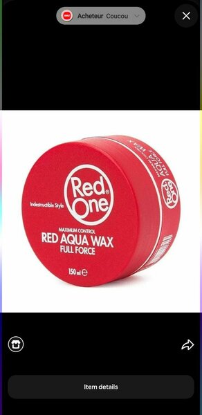 Red Aqua Hair Wax Full Force