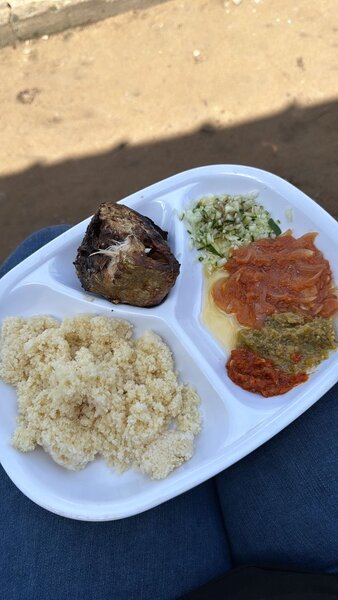 Assiette Repas Africain Variée
