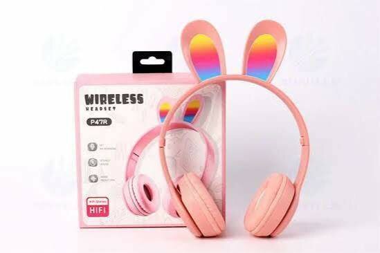 Casque sans fil oreilles lapin