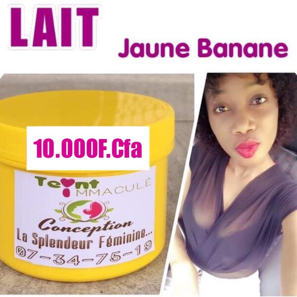 Lait Corporel Jaune Banane