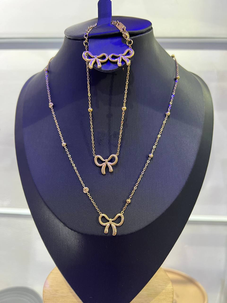 Ribbon Bow Jewelry Set