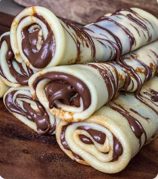 Crêpes fourrées au chocolat