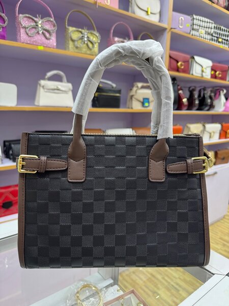 Brown & Black quality Leather Bag