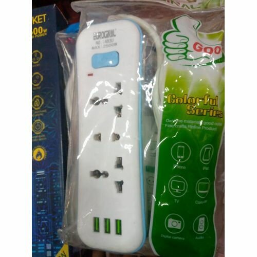 Multiprise 3 Prises Avec 3 Ports USB