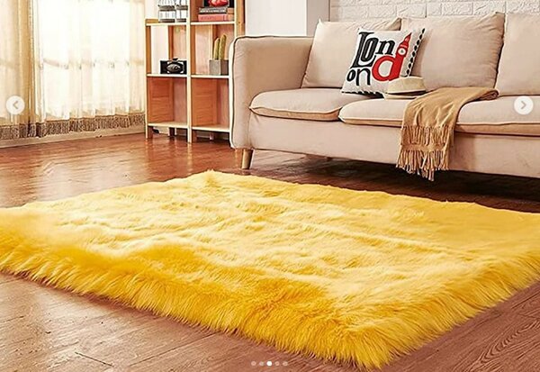 Soft faux fur carpet