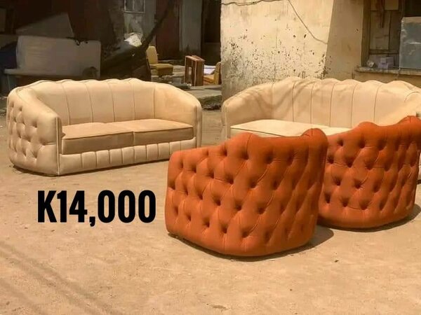 A set of beautiful and soft home furniture