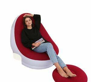 Fauteuil gonflable rouge