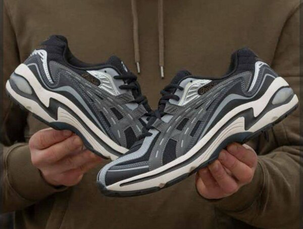 Baskets confort gris homme