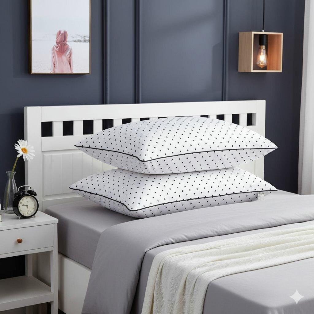 Oreillers confortables en coton