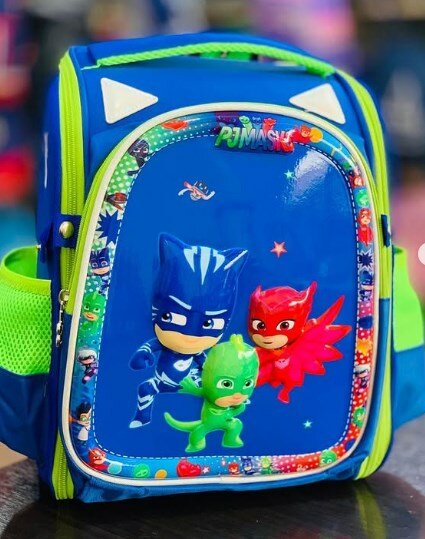 Backpack with print "PJMASK"