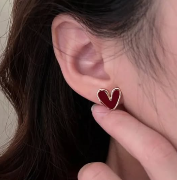 Серьги в цвете бордо😍