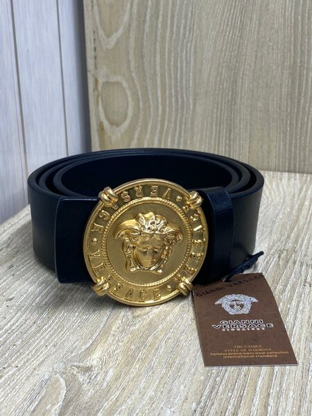 Ceinture cuir boucle décorative