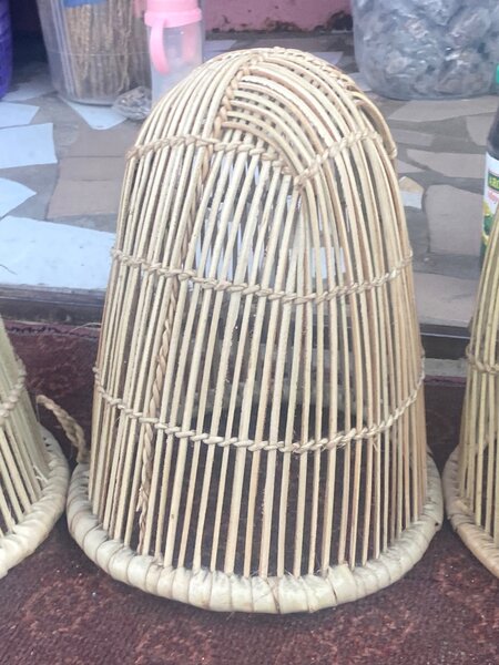 Cloche en rotin rustique