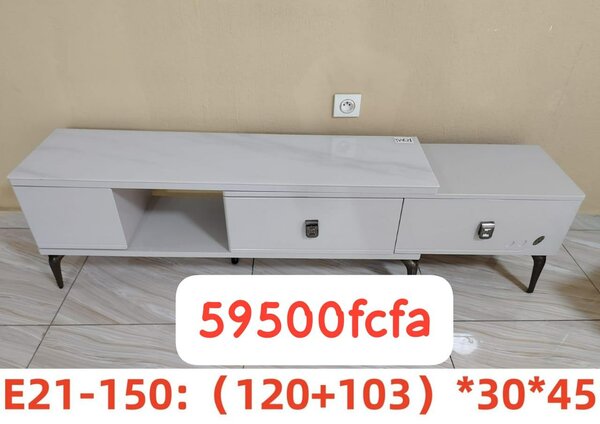 Meuble TV moderne gris