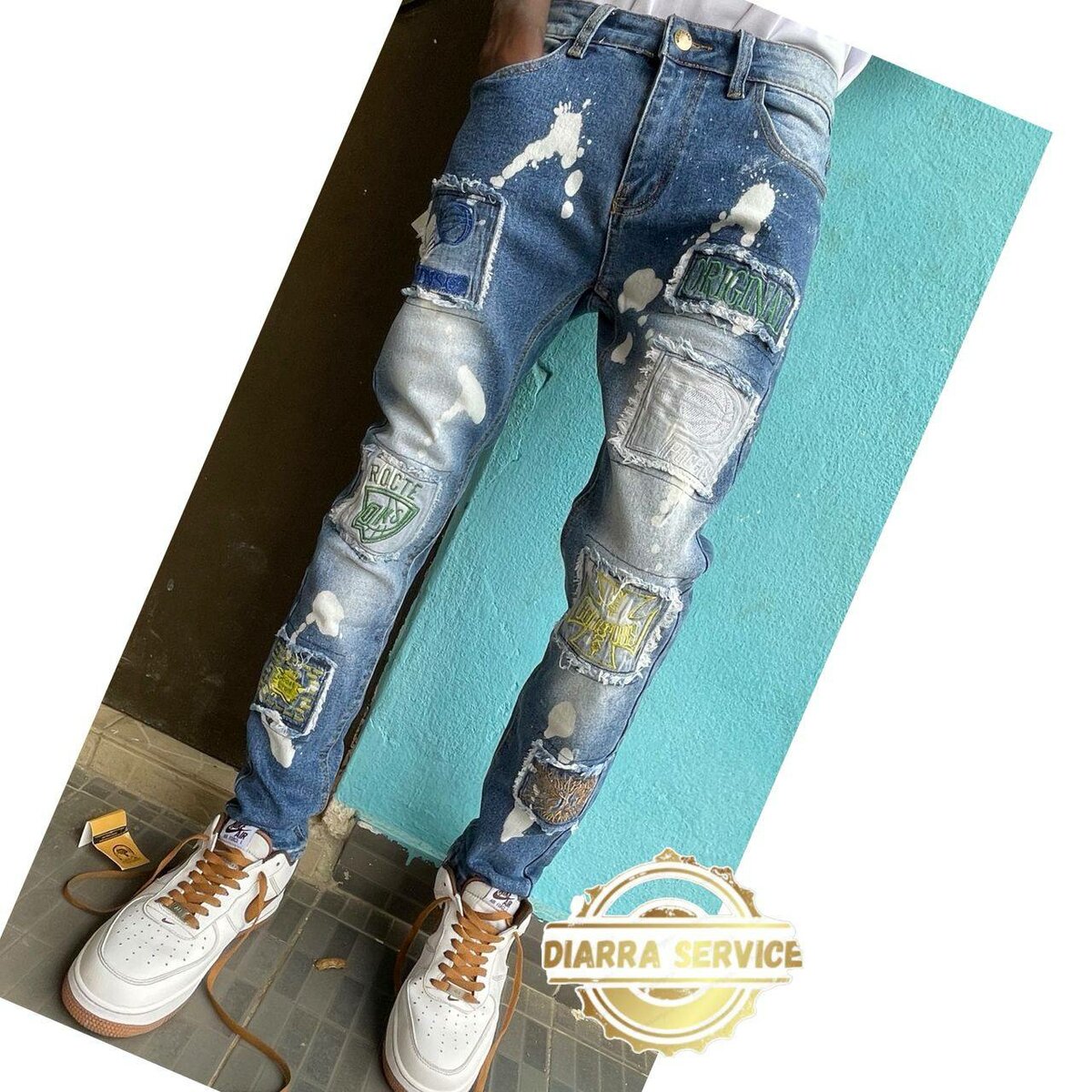 Jeans déchirés tendance hommes