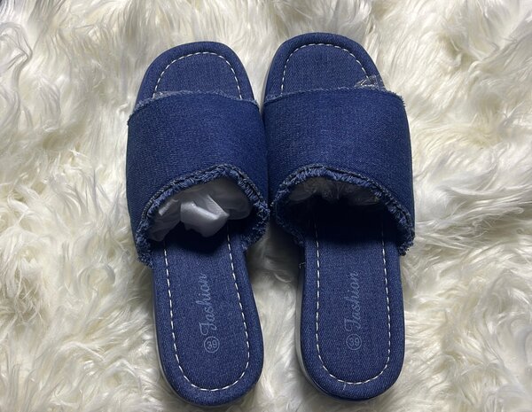 Chaussons en jean confortables