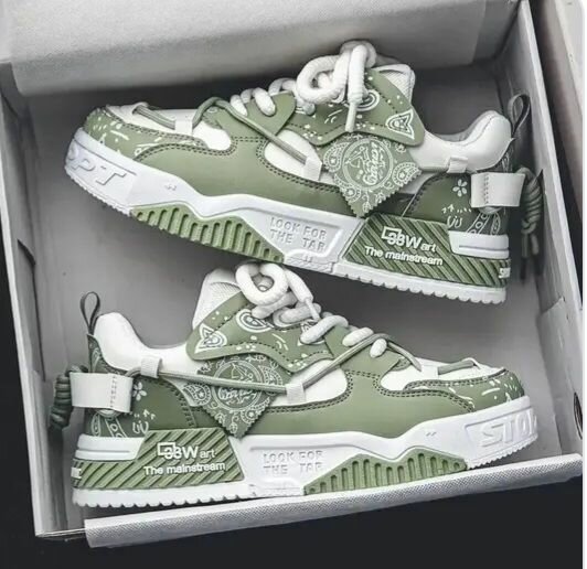 Baskets tendance vertes