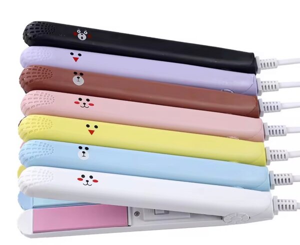 Mini lisseur cheveux coloré