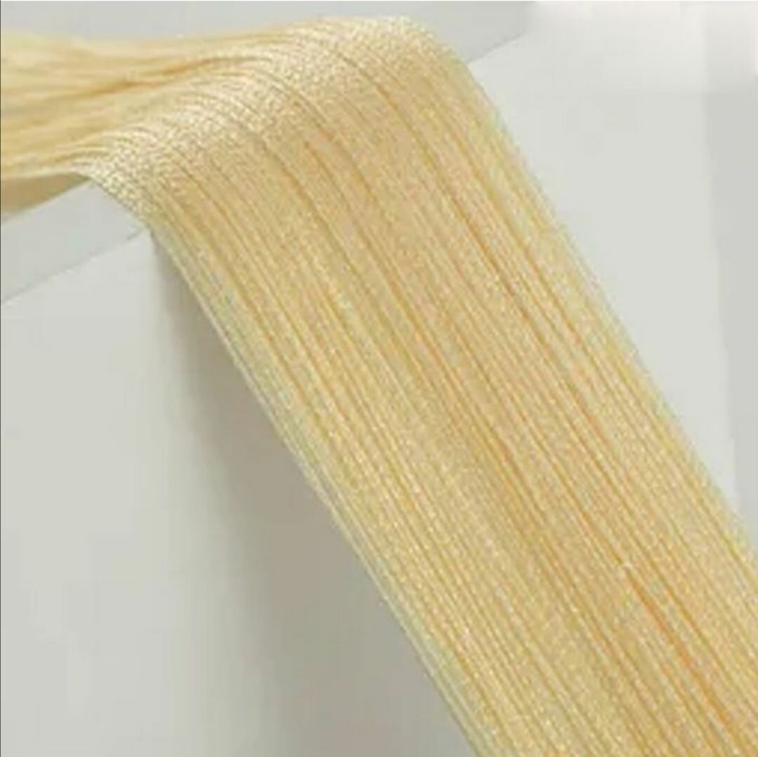 Rideau En Fil Jaune Or