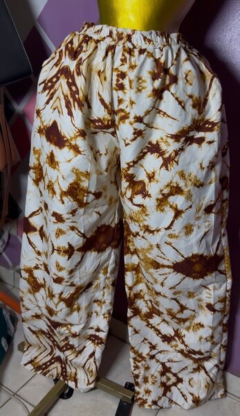 Pantalons larges imprimés mode