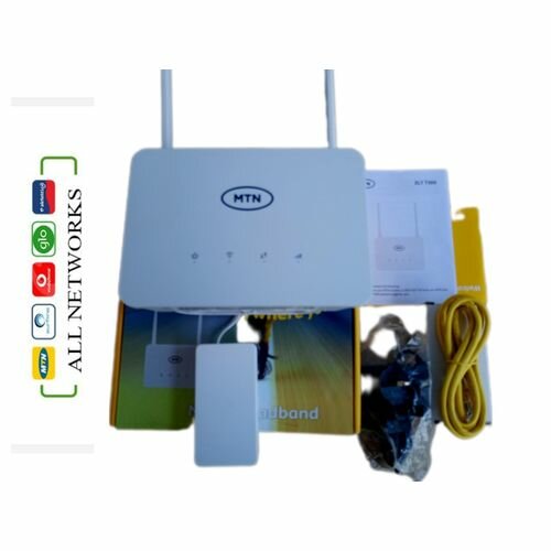 MTN Universal Broadband 4G Router + Backup Battery- White