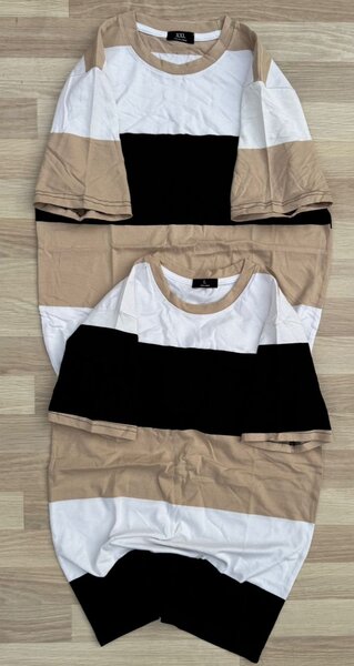 T-shirts assortis rayés