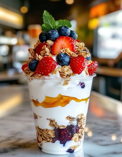 Parfait aux fruits frais
