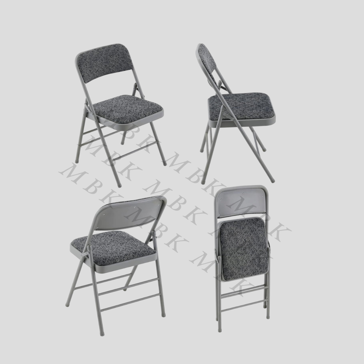 Chaises pliantes rembourrées