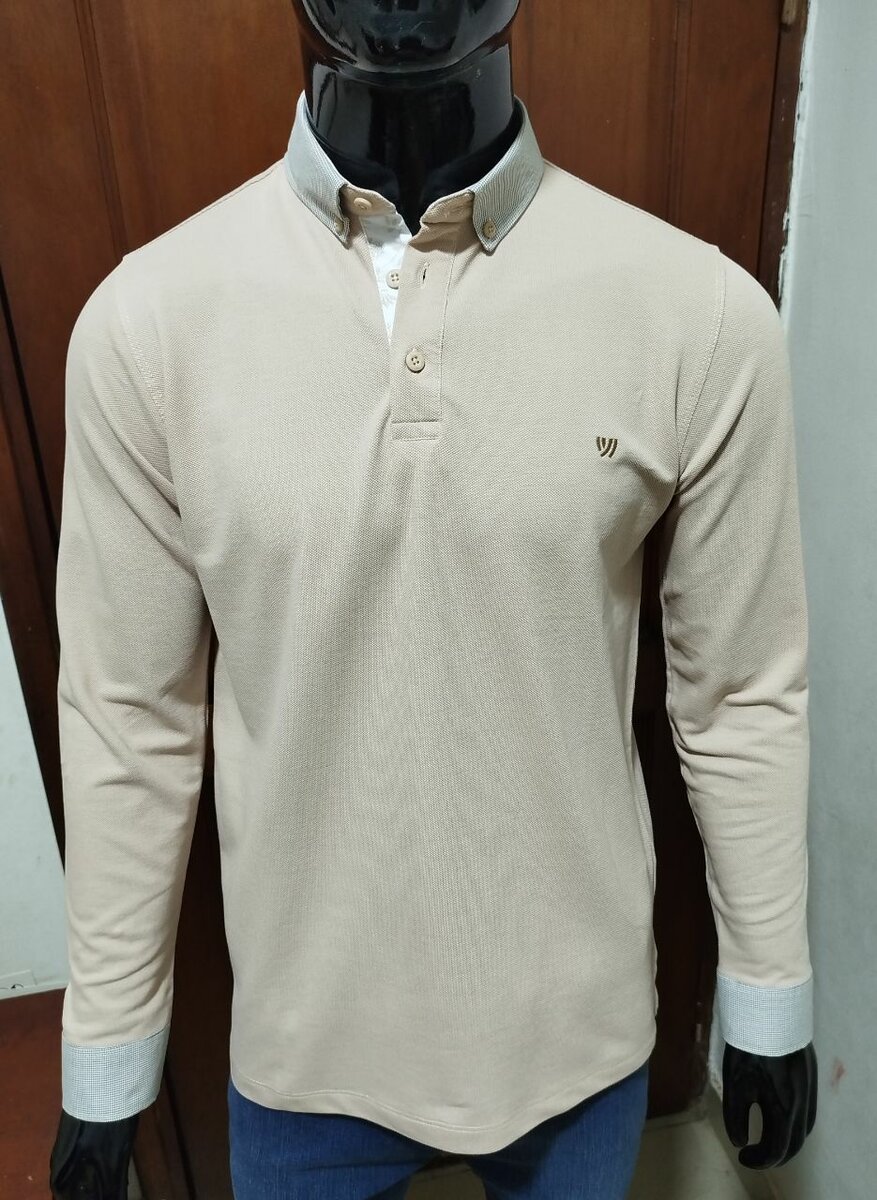 Polo homme manches longues élégant