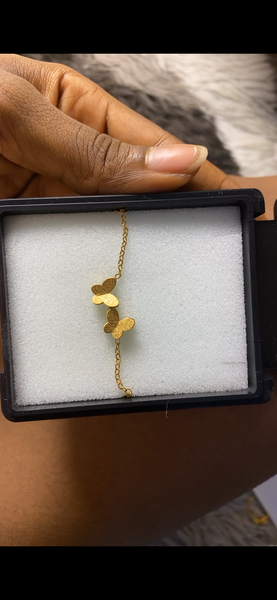 Bracelet Papillon Doré