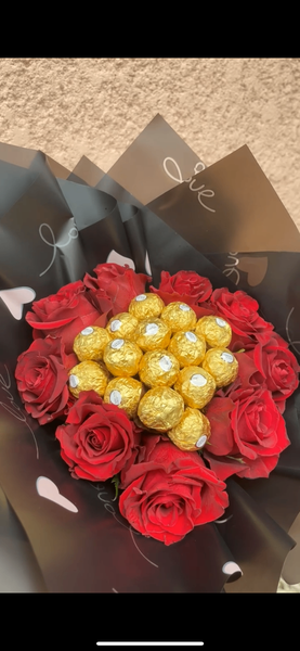 Bouquet de Roses et Chocolats