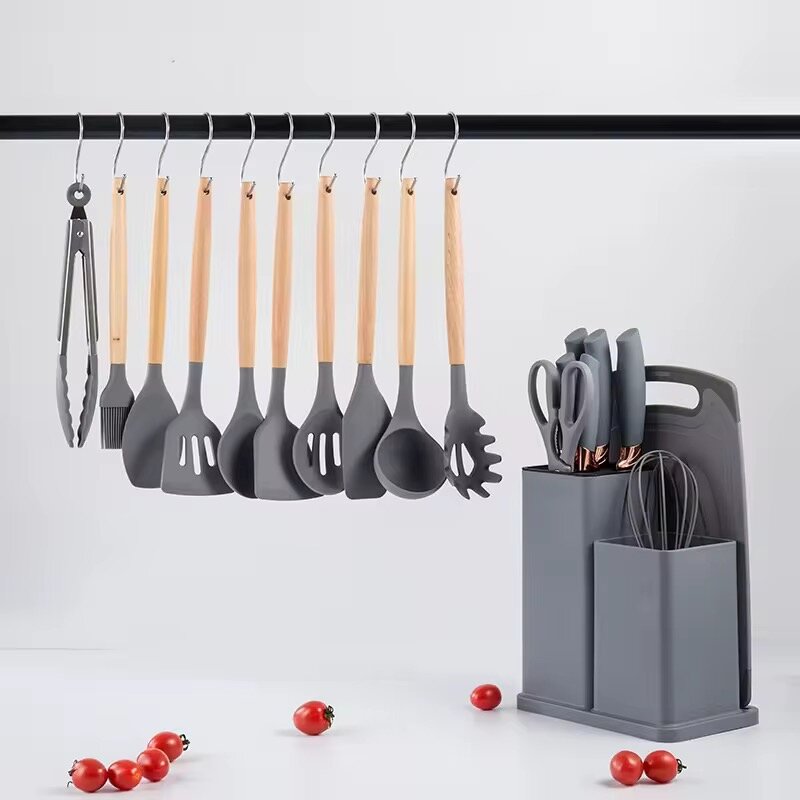 Set d'ustensiles de cuisine silicone