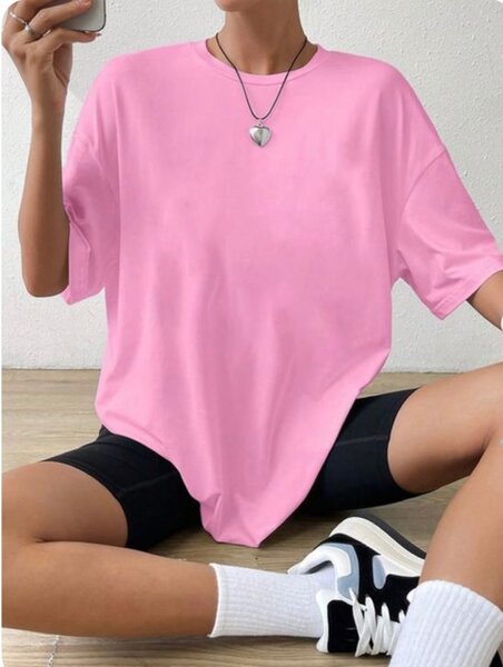T-shirt rose unis sexe