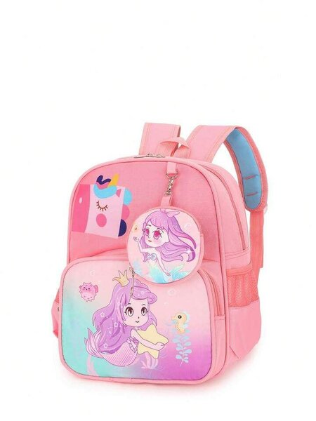 Sac à dos enfant sirène rose