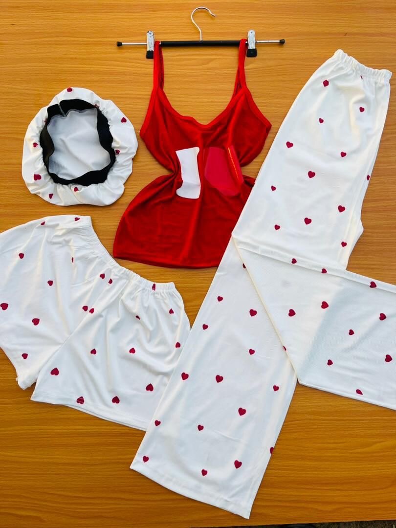 Pyjama Femme Coton Coeur