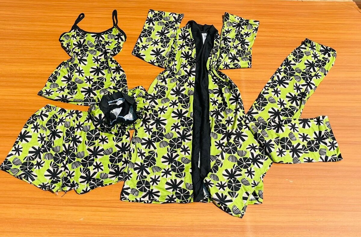 Ladies 5 in 1 night wear available in all sizes