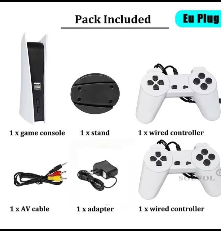 Console de jeux vidéo avec 2000 jeux classiques, console TV