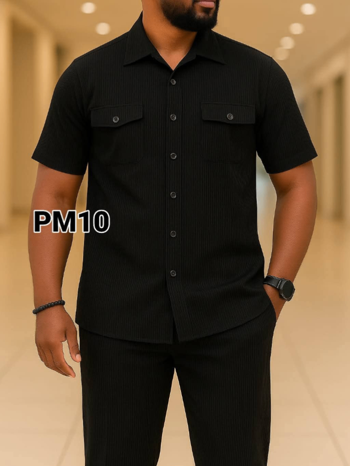 Ensemble Chemise et Pantalon Rayé Homme