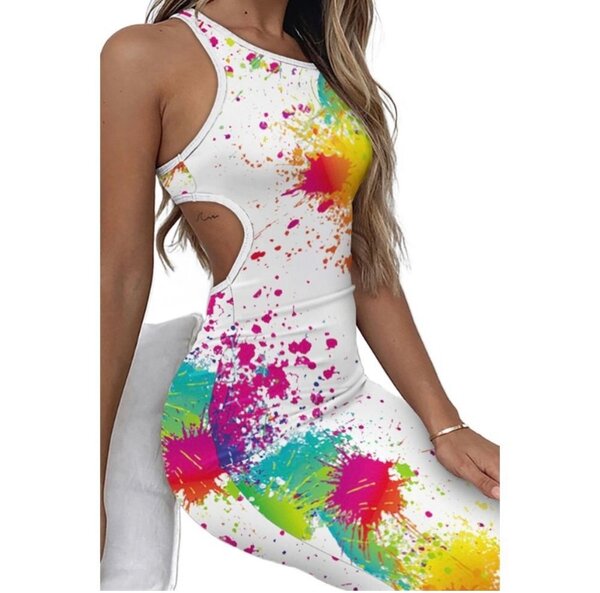 Robe bodycon colorée