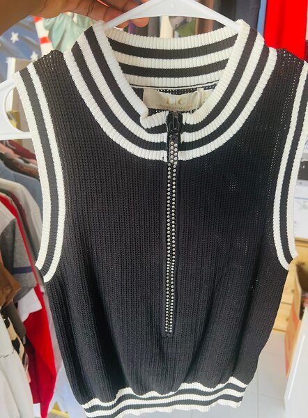 Débardeur Noir Chic