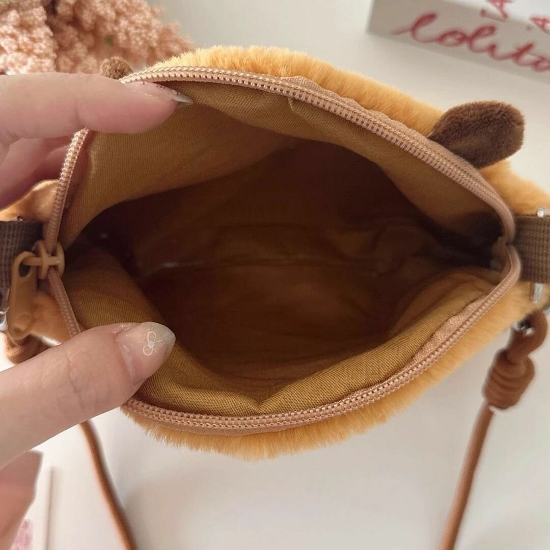 Sac peluche croissant mignon