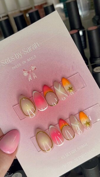 Ongles Press-Ons Dégradé