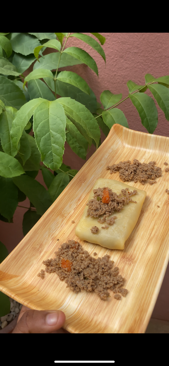 Crêpes viande hachée fromage