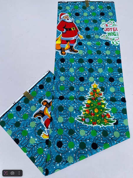 Tissu bleu du Nouvel An