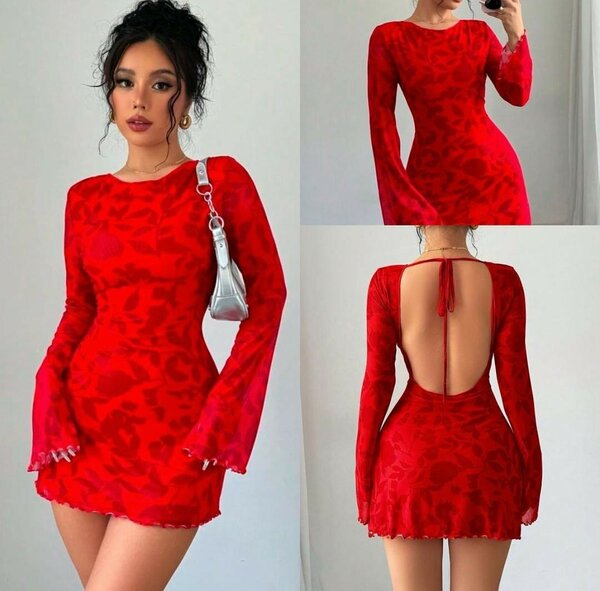 Robe rouge élégante