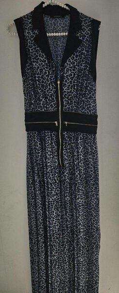 Robe longue léopard chic
