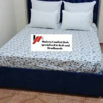 custom made bed with a high base